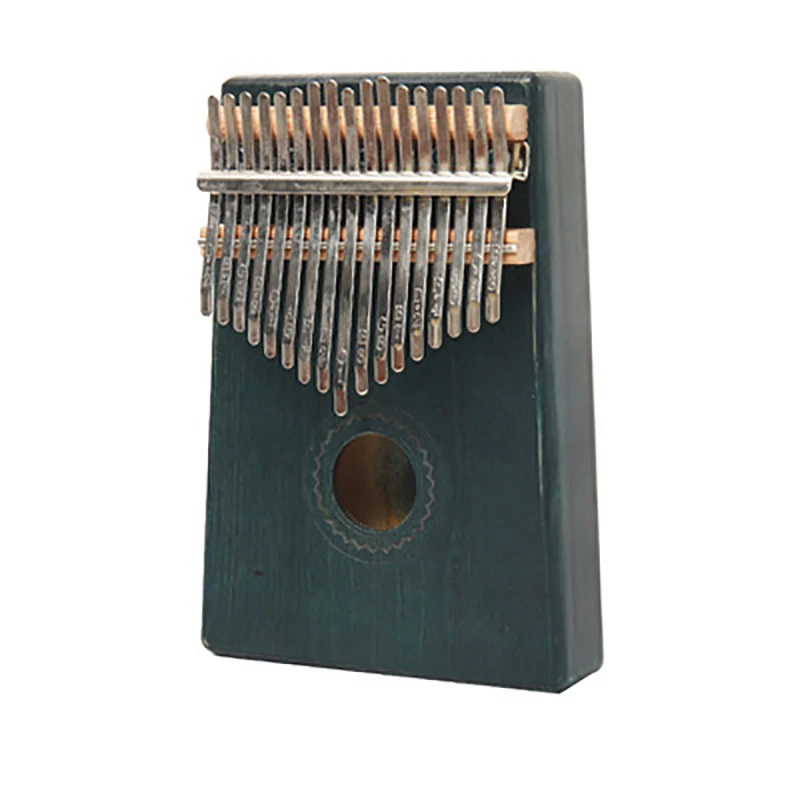 Pine blue Kalimba большой палец пианино портативный для начинающих 17 клавиш музыкальный инструмент с сумкой обучения книга тюнинг молоток инструмент - Цвет: Pine blue