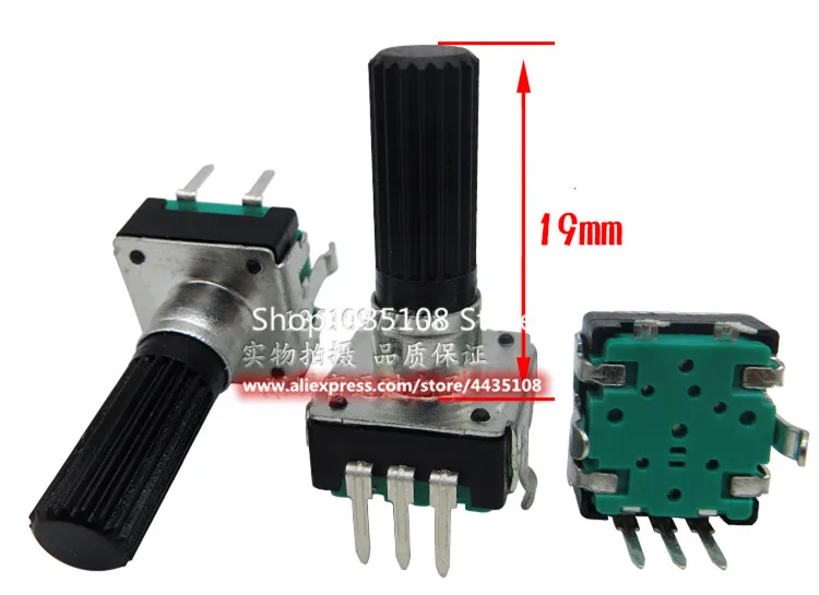 8pcs EC12 type 12-bit potentiometer with switch for ceramic hob stereo amplifier digital pulse rotary 360 degrees encoder - купить по