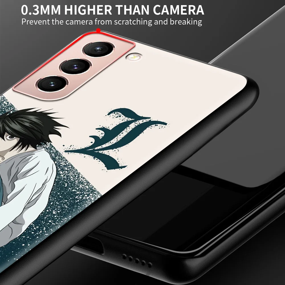 

Silicone Phone Case For Samsung Galaxy S20 FE S21 Ultra 5G S8 S9 S10 Plus Anime Death Note Ryuk Bumper Shell Cover Coque Fundas