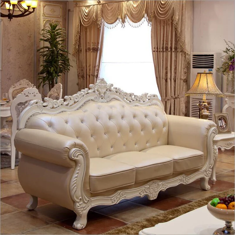 Высококачественный европейский античный диван для гостиной комплект мебели из