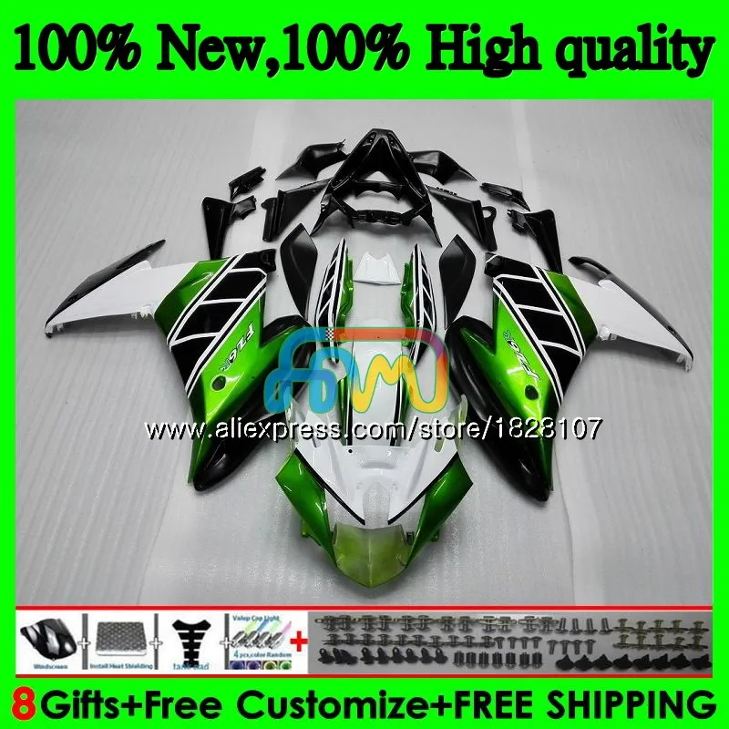 Набор обтекателей FZ6 R для YAMAHA FZ6N FZ6R 09 10 11 12 13 14 15 117BS.27 FZ 6R 2009 2010 2011 2012 2013 Зеленый