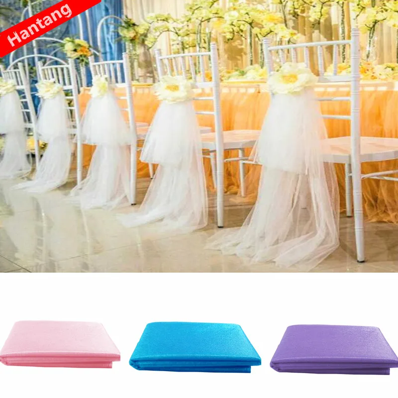 Тюль из прозрачной органзы 48 см * 5 м|party party party|organza wedding15 |