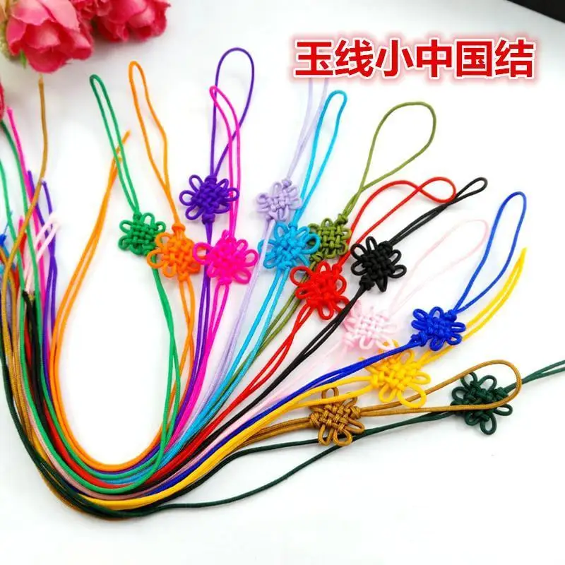 10 шт. ручной вязки шелковая нить шнур с узлом для ремешка и маленькой кисточки |