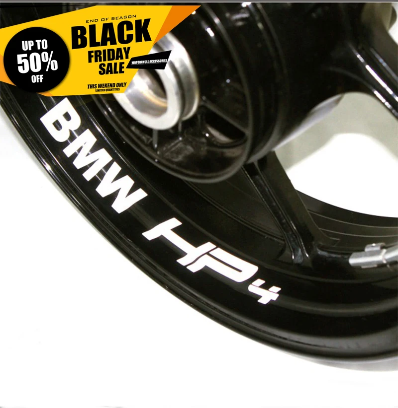 

high quality Motorcycle Wheel Sticker Decal Reflective Rim Bike Motorcycle Suitable for BMW HP4