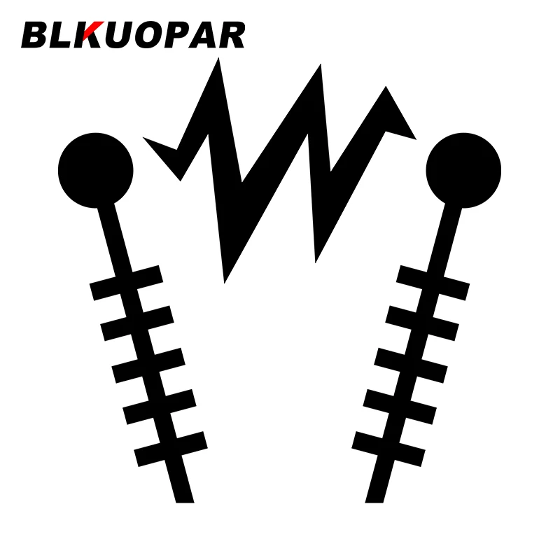 Автомобильные наклейки BLKUOPAR с молнией и дугой солнцезащитные креативные Простые