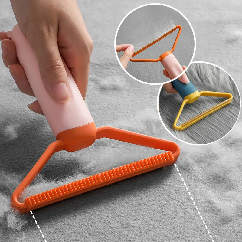 

Portable Manual Lint Remover Double Side Pet Hair Remover Brush Fluff Fuzz Fabric Shaver for Woolen Coat Carpet Cleaning Tool