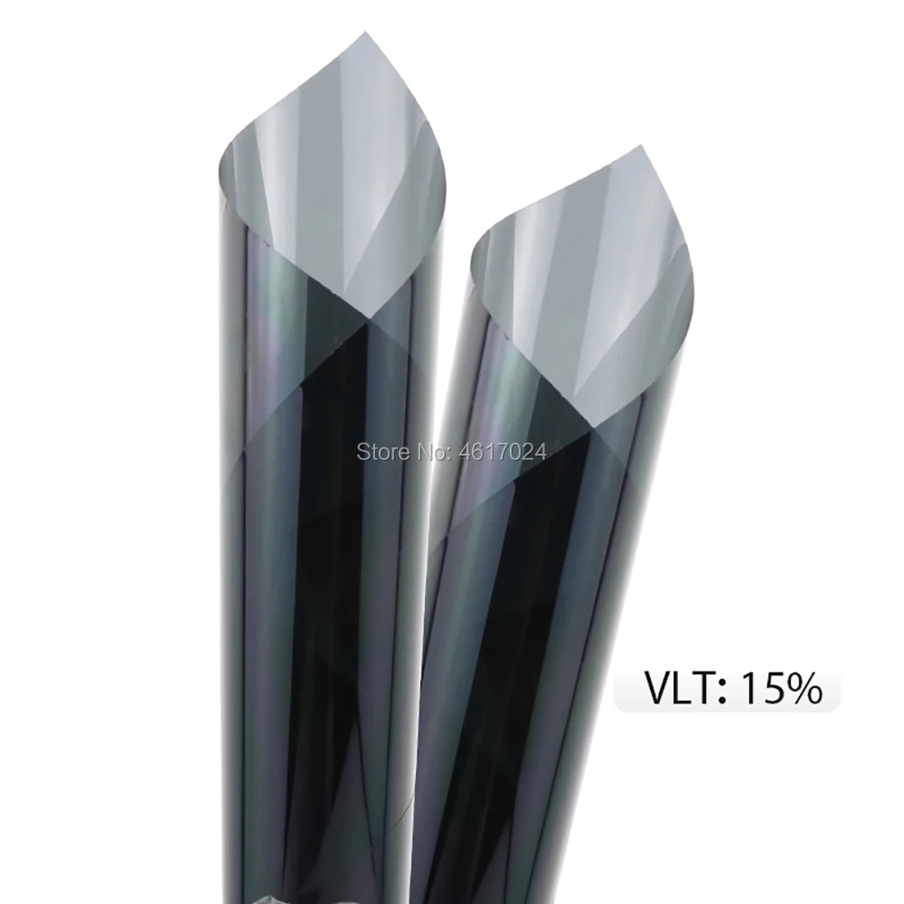 50 см x 200 2 мил VLT15 % угольная Тонировочная пленка для окон окрашенная автомобильные