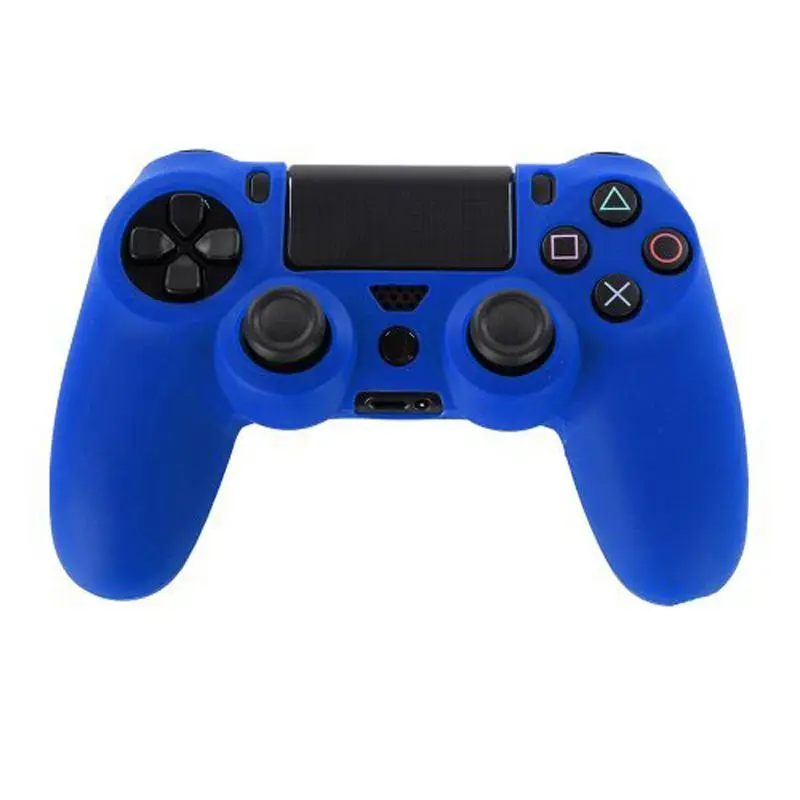 Синий Для PS4 sony Playstation 4 Slim/Pro Чехол для контроллера силиконовый мягкий гибкий гелевый резиновый чехол для PS4 аксессуар контроллера - Цвет: Синий