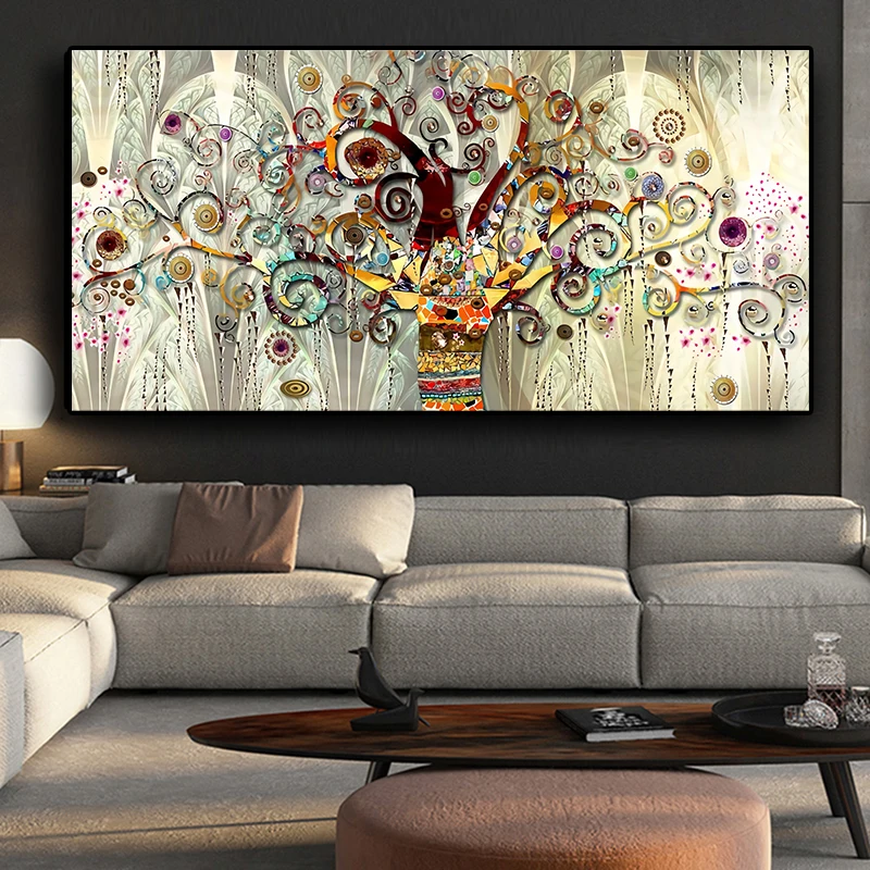 

Modern Landscape Tree Forest Abstract Canvas Painting Poster Print Wall Art Picture For Living Room Home Decor Frameless