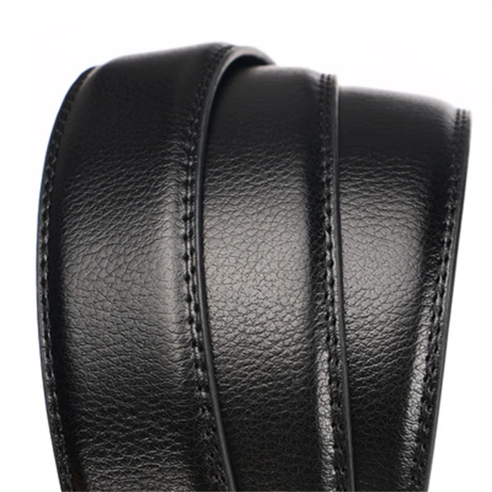 Мужской ремень из натуральной коровьей кожи с автоматической пряжкой сплава |