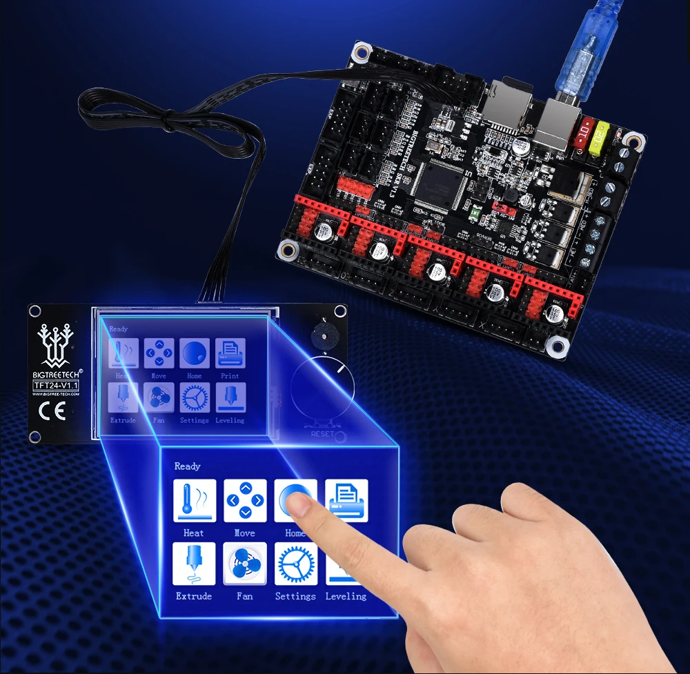 BIGTREETECH SKR V1.3 ARM 32 бит плата контроллера Smoothieboard с TFT24 TMC2208 TMC2130 SPI VS MKS Gen для Ender 3 PRo