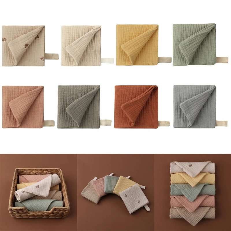 

4 Layer Baby Handkerchief Soft Absorbent Gauze Burp Cloth Kids Wipe Cloth Newborn Face Towel Bibs Feeding Bath Towel