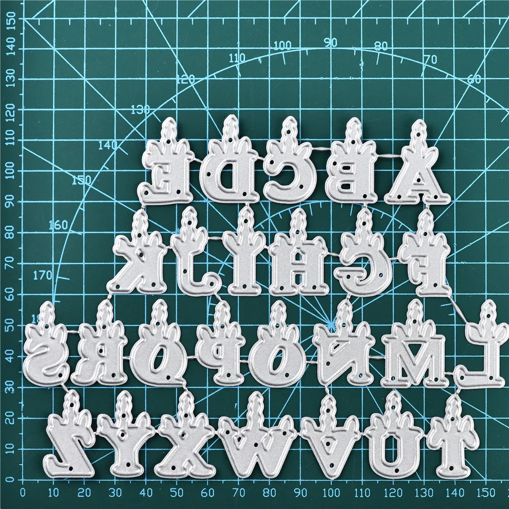 DiyArts ABC фишки с буквами металлическая резка Скрапбукинг штамп для теснения с вырезами трафареты Крафтовая окраска Новинка для изготовления карт Декор