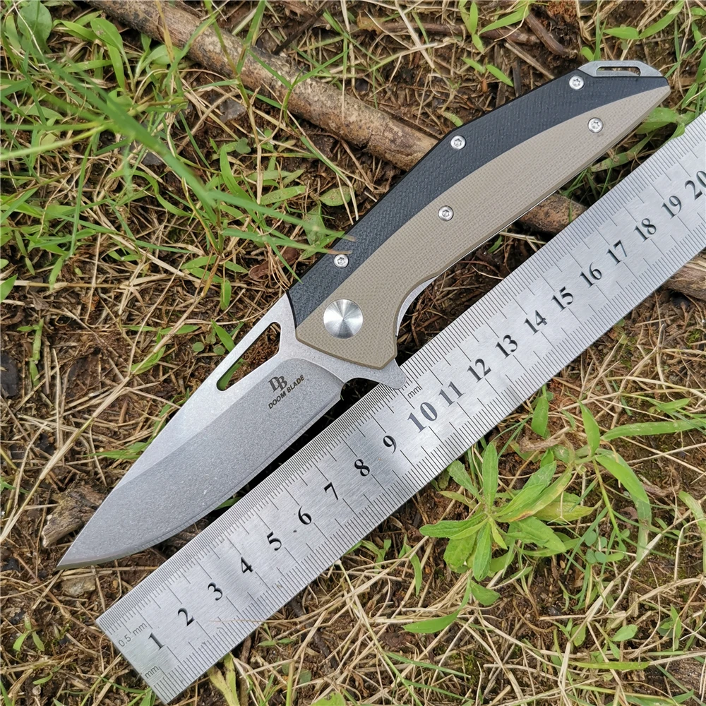 Высокая твердость 60-61HRC складной нож D2 Альпинизм барбекю Рыбалка карманный Отдых