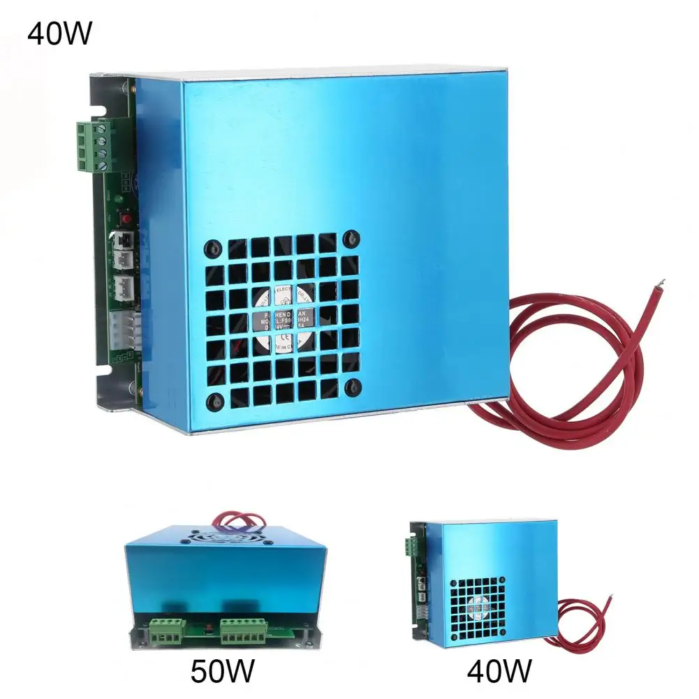 40W/50W Laser Power Supply Sophisticated Fast Heat Dissipation Vent Fan Design CO2 Laser Machine Power Supply Module for High-pr enlarge