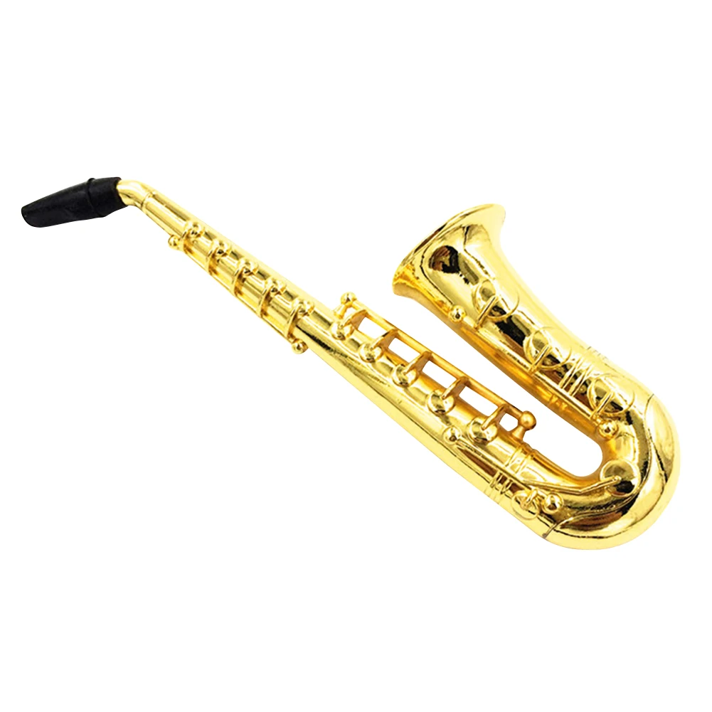 

Saxophone Mini Portable Smoking Pipes Metal Tobacco Cigarette Hookah Pipe