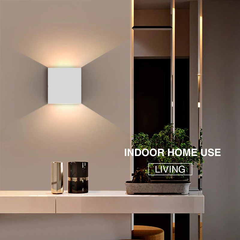 

6W LED Wall Light Up Down Indoor Wall Lamp Modern Aluminum Downlighter Wall Sconce Lighting Fixtures for Living Room Bedroom