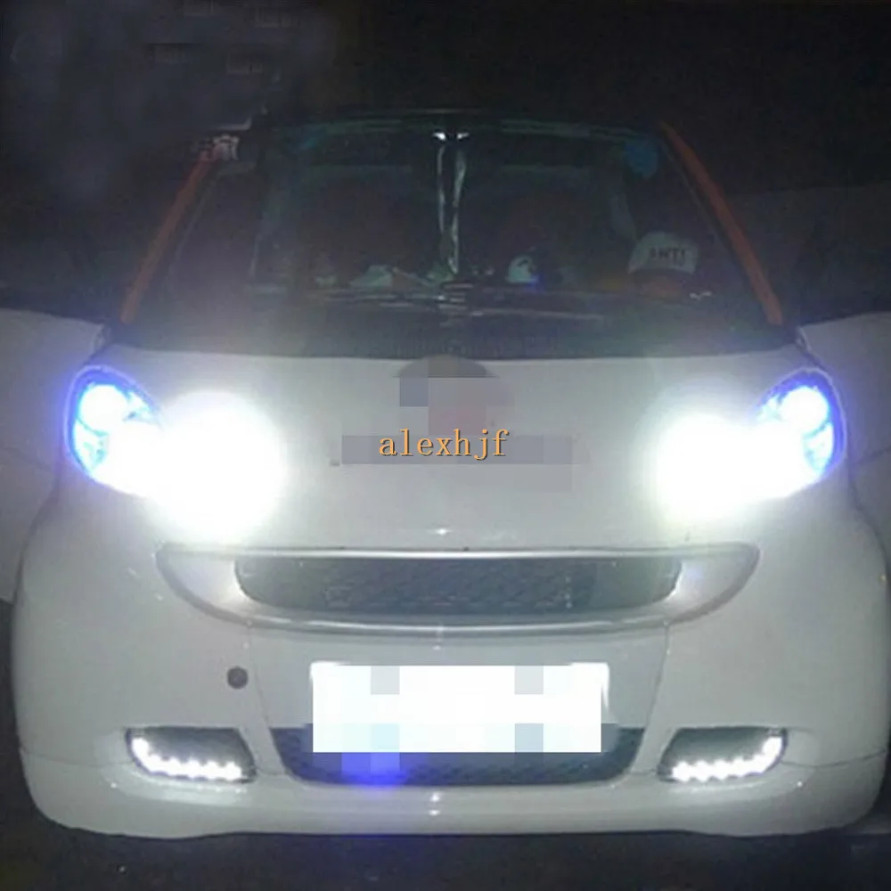 July King LED дневные ходовые огни передний бампер ДХО чехол для Smart Fortwo 2008 2011 1:1 замена
