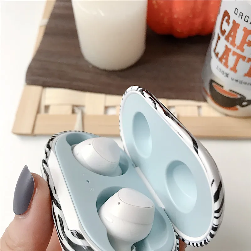 

For Samsung Galaxy Buds PC Leopard Protective Cases Galaxy Buds Plus + Bluetooth Earphone Case Earphone Charging Box Accessories