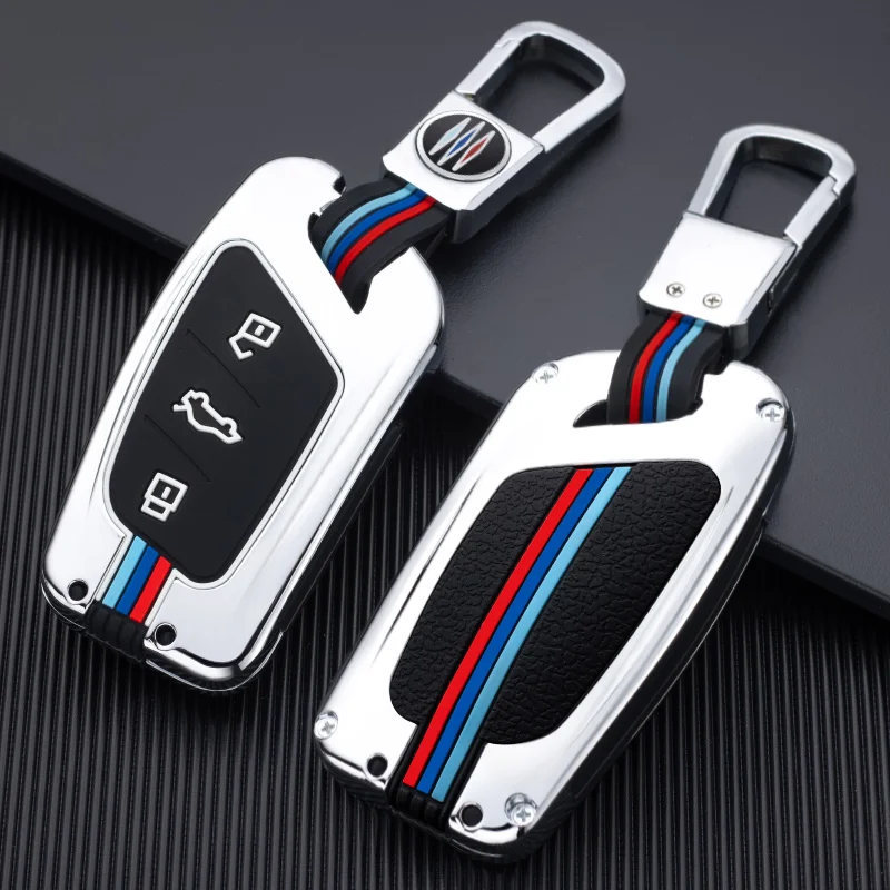 

Color alloy Car Remote Key Cover Case Car Keychain For MG ZS EV MG3 MG5 MG7 MG6 EZS HS EHS GS 2018 2019 2020 2021