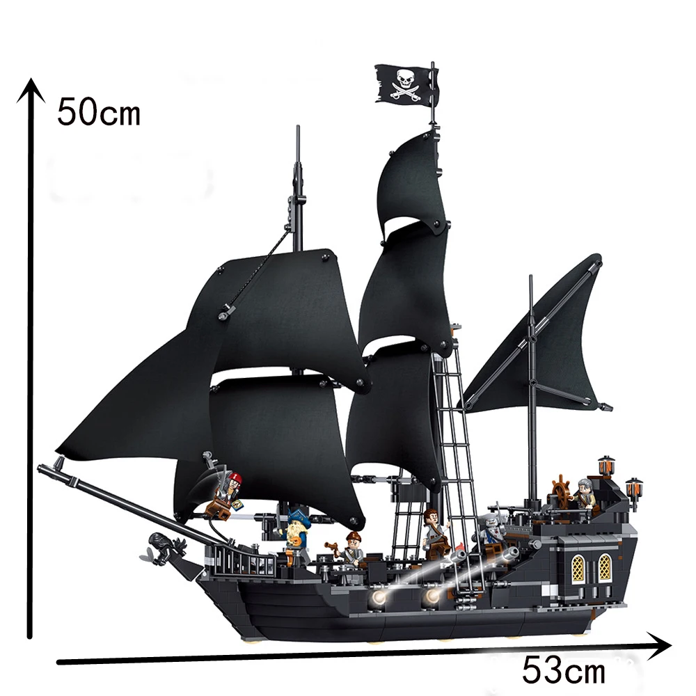 Новый фильм Пираты Карибского моря серии наборы модели игрушки черный жемчуг