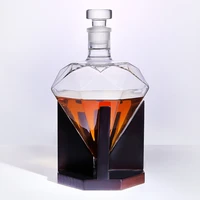 fashion diamond decanter craft styling whisky glass bottle sommelier gadget vodka decanter for wate gift set exotic accessories