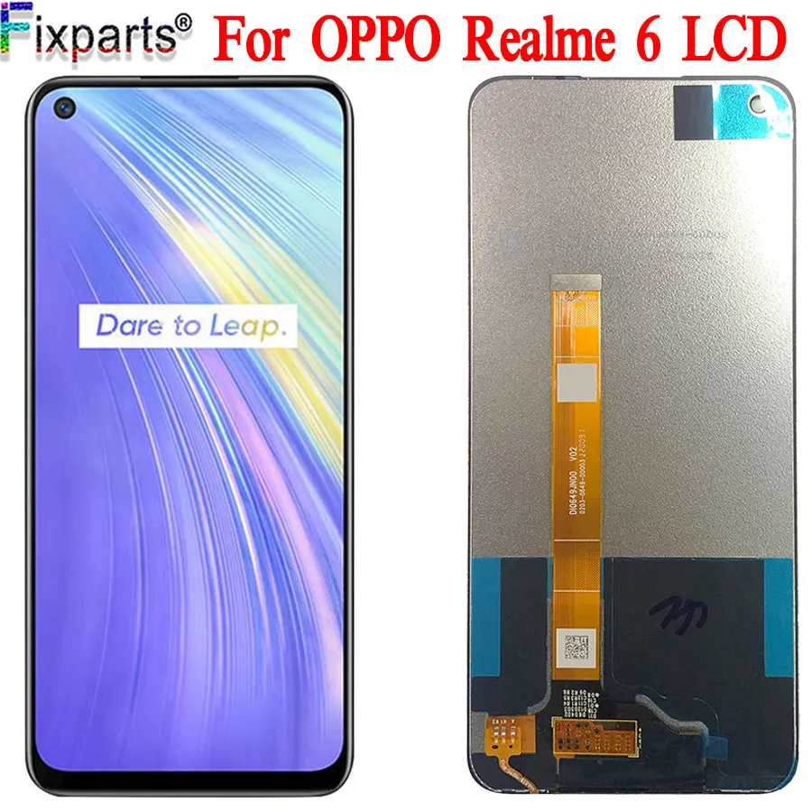 

100% Tested For OPPO realme 6 RMX2001 LCD Display Touch Screen Digitizer Assembly Replacement For phone 6.5" Realme 6 LCD