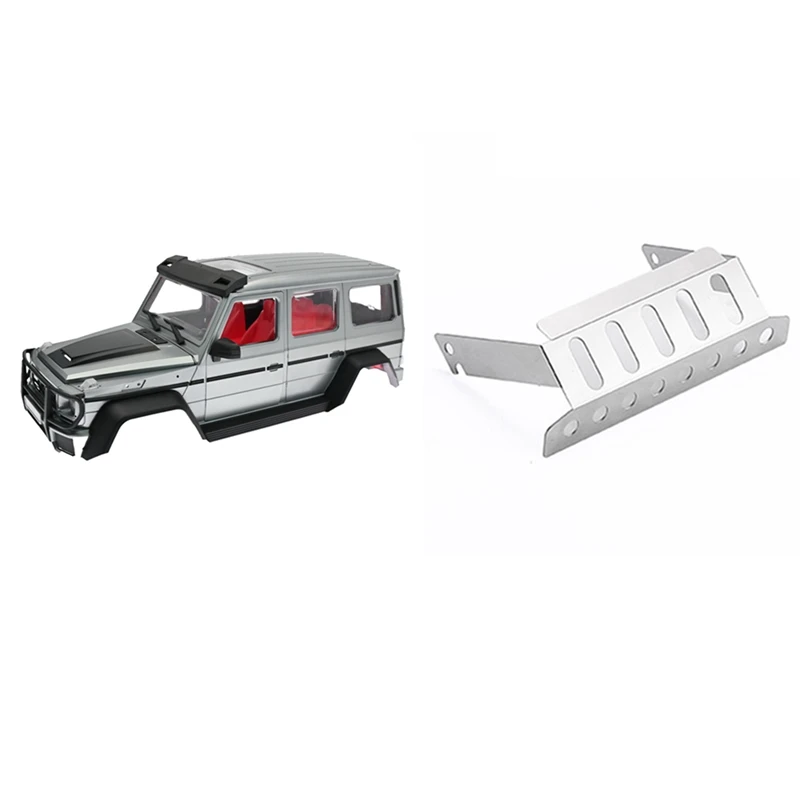 

Для MN86S MN86 MN86KS MN86K MN G500 корпус автомобиля серый и Защитная передняя панель корпуса для MN D90 D99 MN99S 1/12