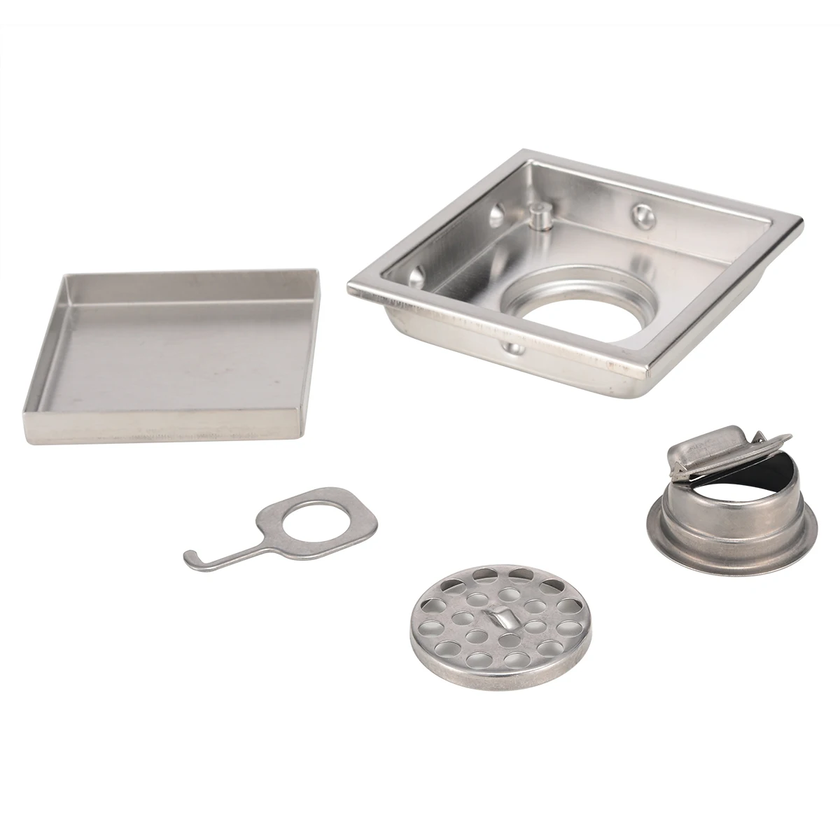 

Mayitr Stainless Steel Invisible Grate Floor Drain Bathroom Shower Drainer Hair Shower Strainer Cover For Household Hardware