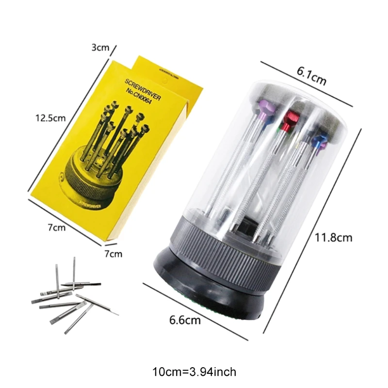 

0.8-2.0mm Watch Strap Link Pins Watches Tools Band Removal Watchmakers Tool Watch Screwdriver Repair Kit
