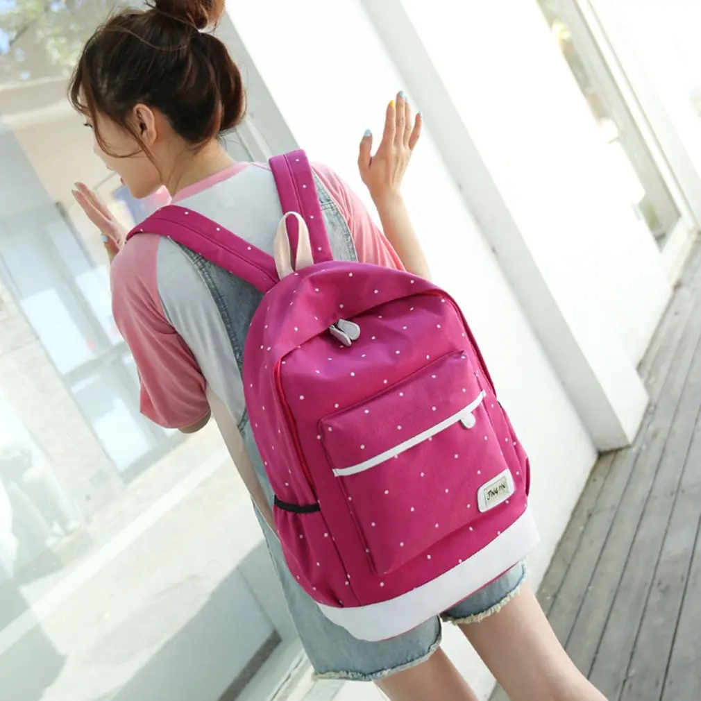 Студенческий рюкзак школьная сумка для девочек Наплечная Сумка Холщовый женский