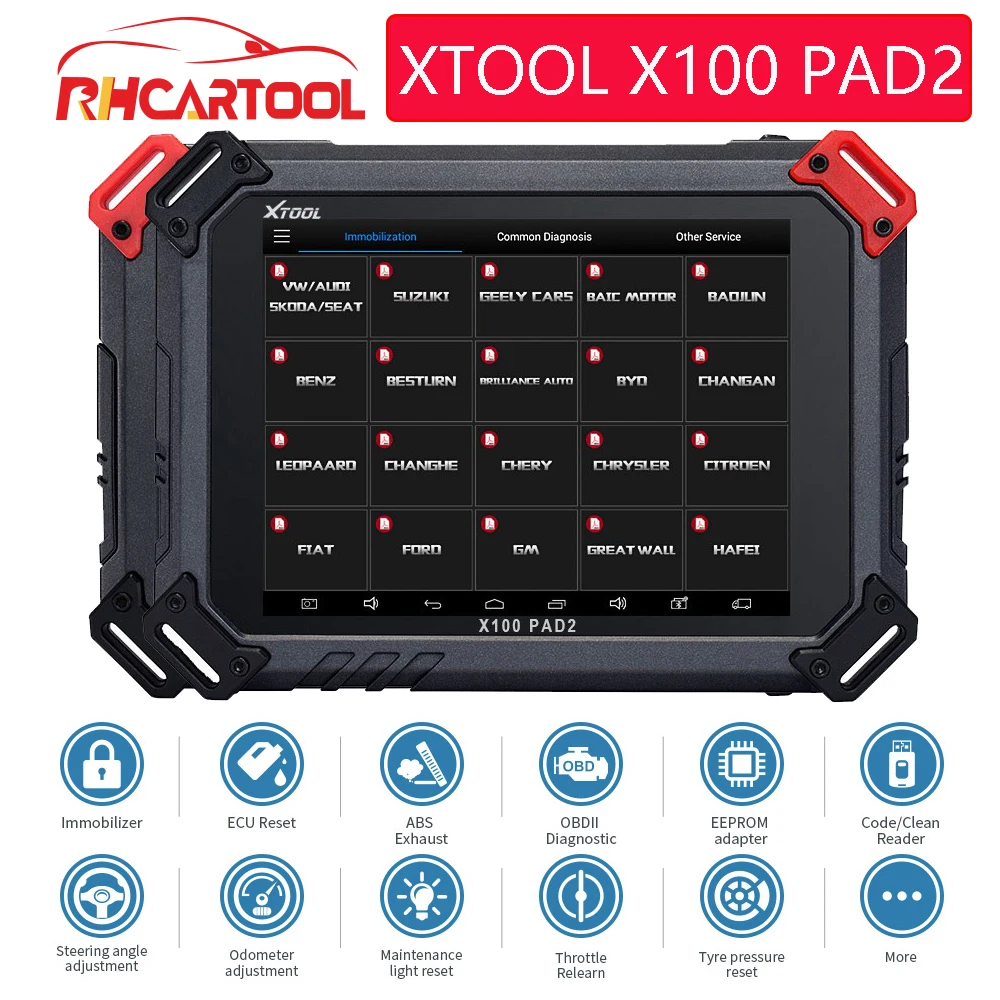 OBD2 автомобильный диагностический инструмент XTOOL X100 PAD2 PAD PRO2 ключевой
