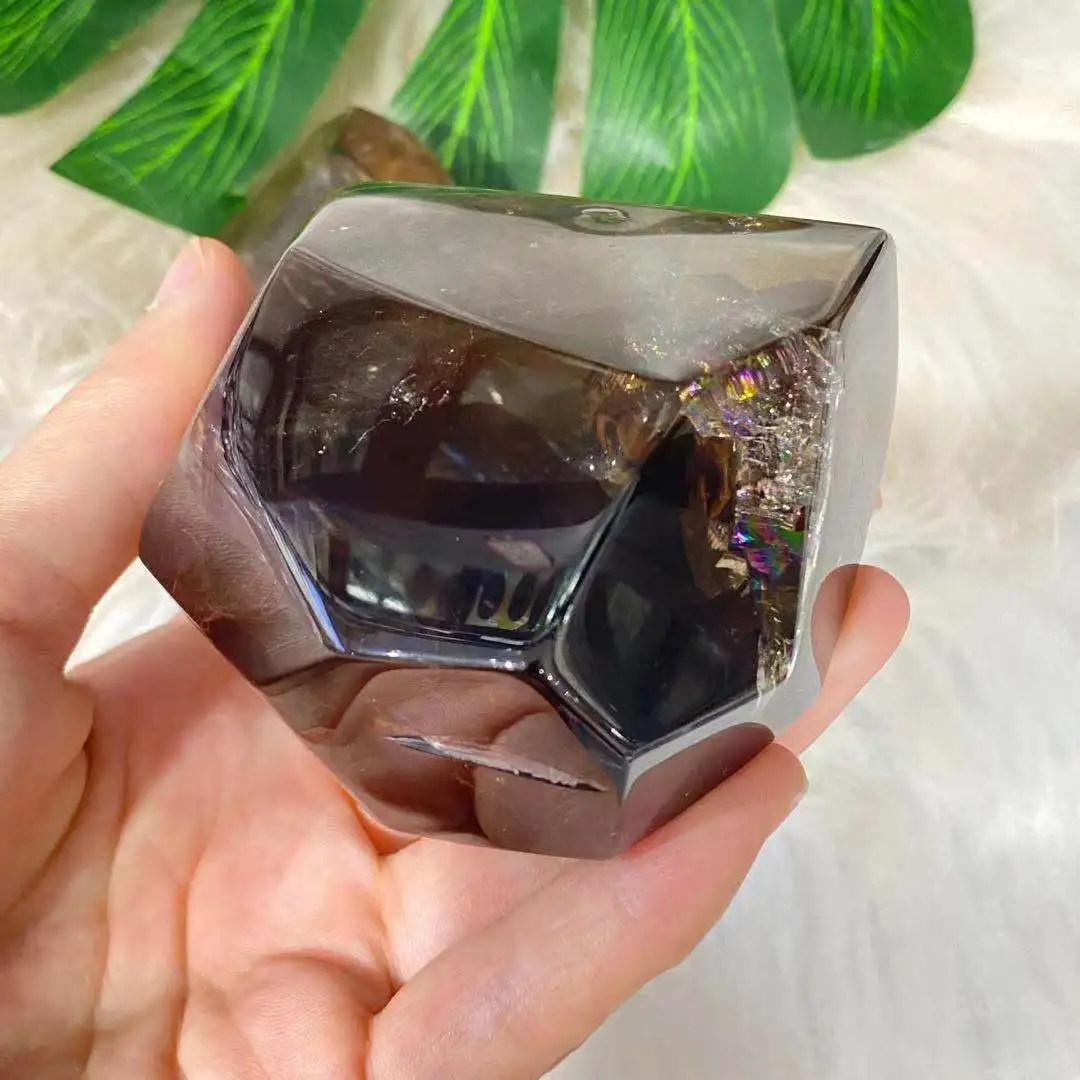 

Natural Rainbow Tea Crystal Free form Energy Gem Reiki Healing Gift