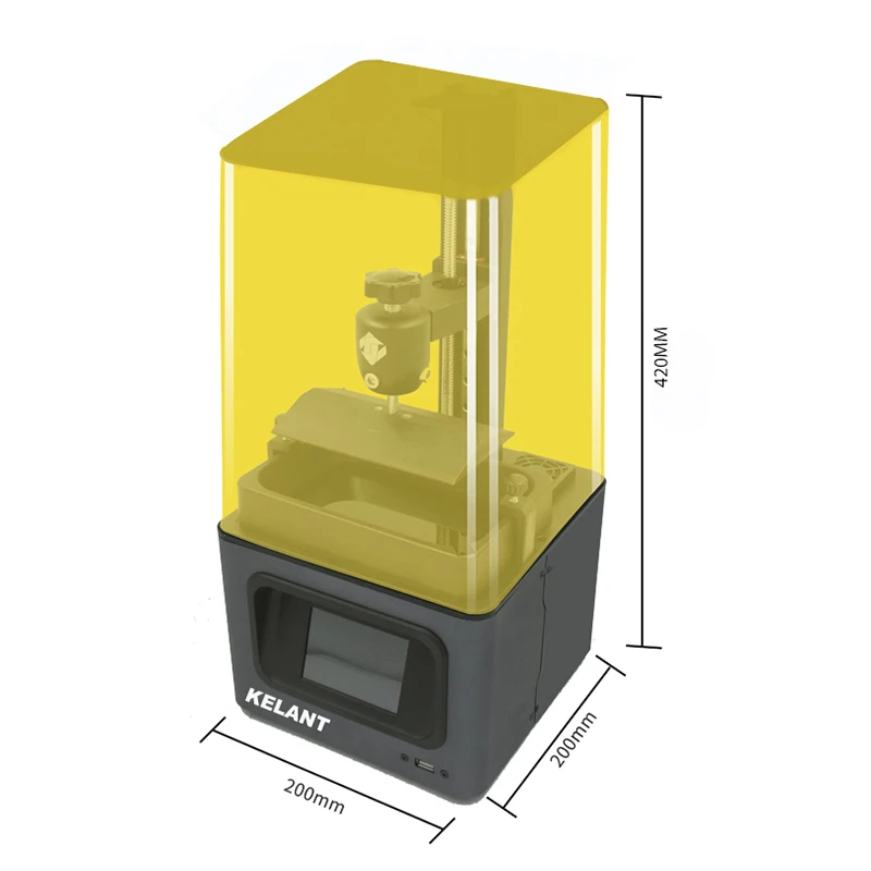 3D принтер SLA KELANT C60 Mono 6 8 дюйма 2K монохромный с ЖК дисплеем большой размер печати