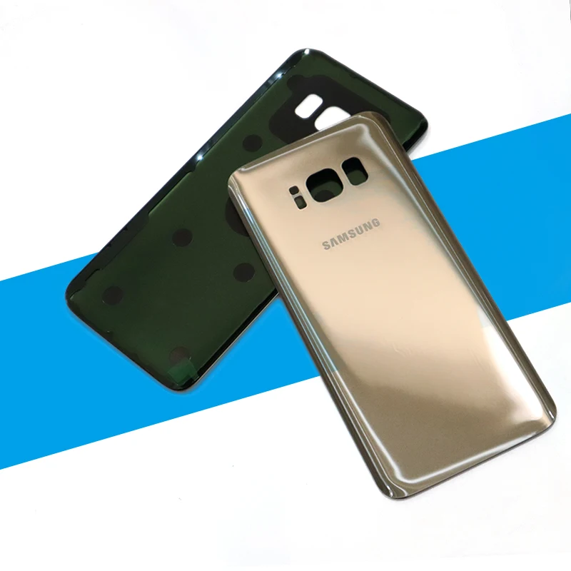 Задняя крышка galaxy s8 Samsung Galaxy S8 чехол для задней панели 3D стеклянный чехол для батареи для samsung S8 замена корпуса+ клейкая наклейка