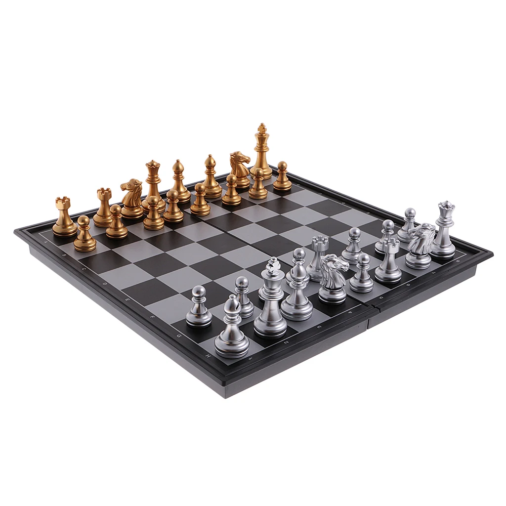 

HIPS Gold And Silver Folding International Chess Classic Game Set Children