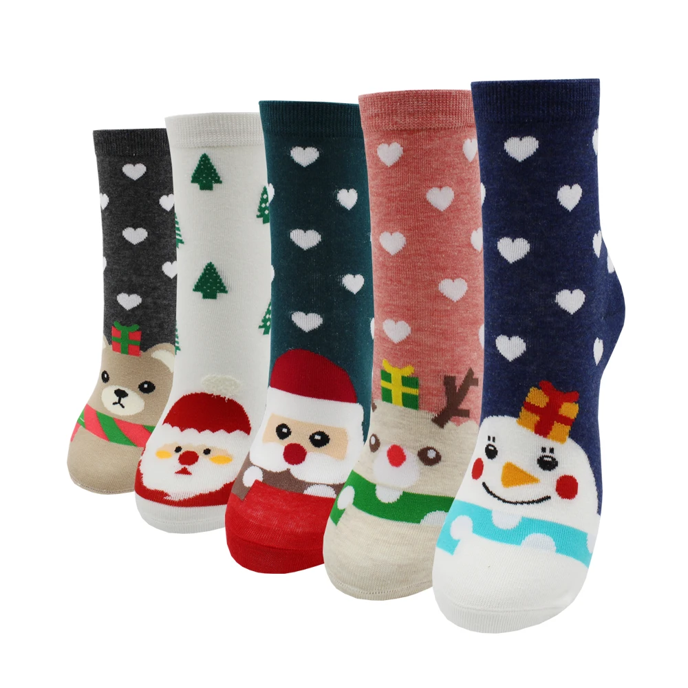 

5 Pairs Harajuku HipHop Animal Print Cotton Women Socks Fashion Korean Kawaii Cute Cartoon Cat Dog Fox Happy Funny Gift for Girl