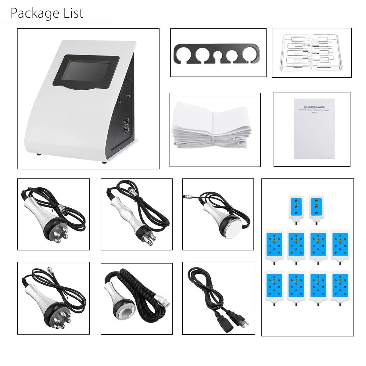 

6 in 1 Ultrasonic Cavitation Vacuum Radio Frequency Laser 8 Pads Blue Laser Board Lipo Laser Slimming Machine For Home Use