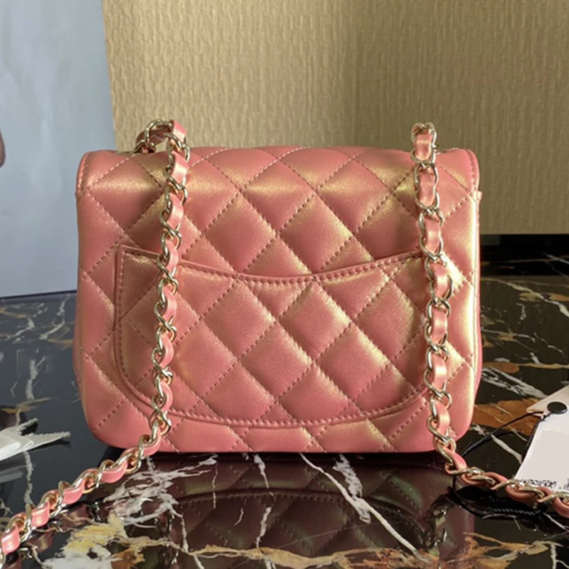 

Magic Color Genuine Leather Bags Luxury Handbags Designer 17cm Crossbody Bags For Women 2021 Shoulder