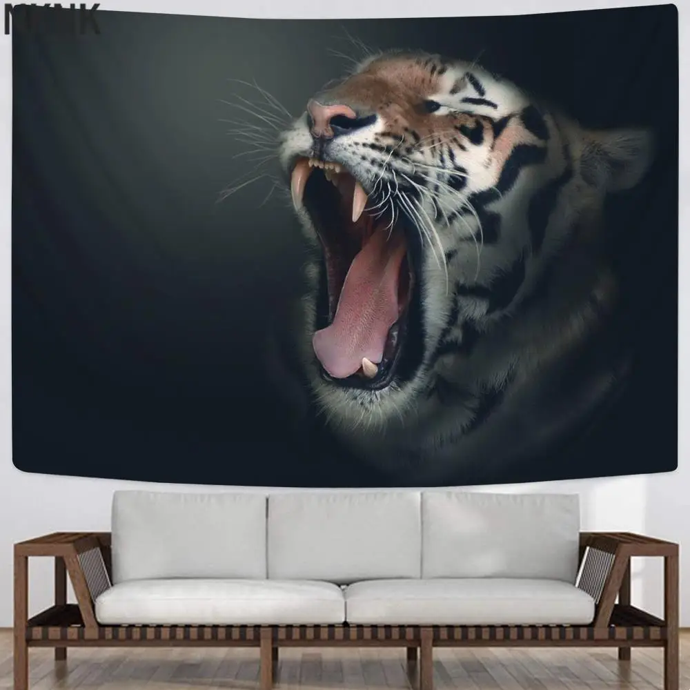 

NKNK Brand Tiger Tapiz Animal Tapestries Ocean Wall Tapestry Landscape Home Tapestrys Decor Mandala Hippie Printed