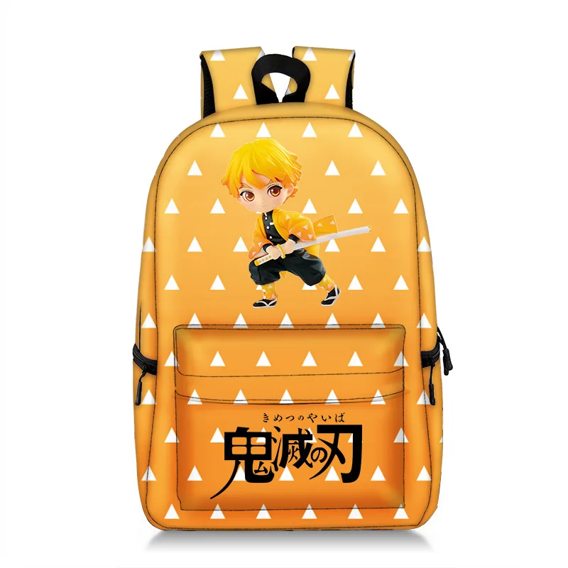 

New Anime Demon Slayer Schoolbag Creative Student Large Capacity Backpack Polyester Fashion Full Printing Travel Backpack