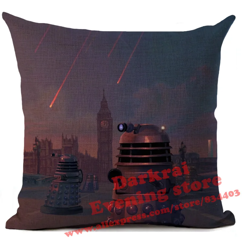 14 Наволочка для подушек Doctor Who Tardis Exterminate с принтом, подушки для дома, декор для гостиной, дивана, декоративная наволочка - Цвет: 14