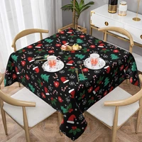 christmas tablecloth printed decoration table cover polyester birthday party cheap kawaii table cloth