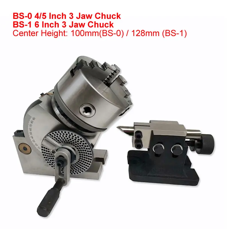 Универсальная делительная головка BS-0 дюйма 4 5 дюймов поворотная ось с ЧПУ 3