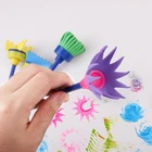 4 шт.компл. DIY губка Рисование кисти граффити игрушки живопись креативный подарок игрушки для детей штампы игрушки