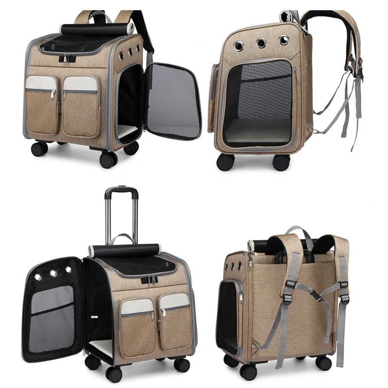 Рюкзак для кошек и маленьких собак сумка на колесиках перевозки | Дом сад