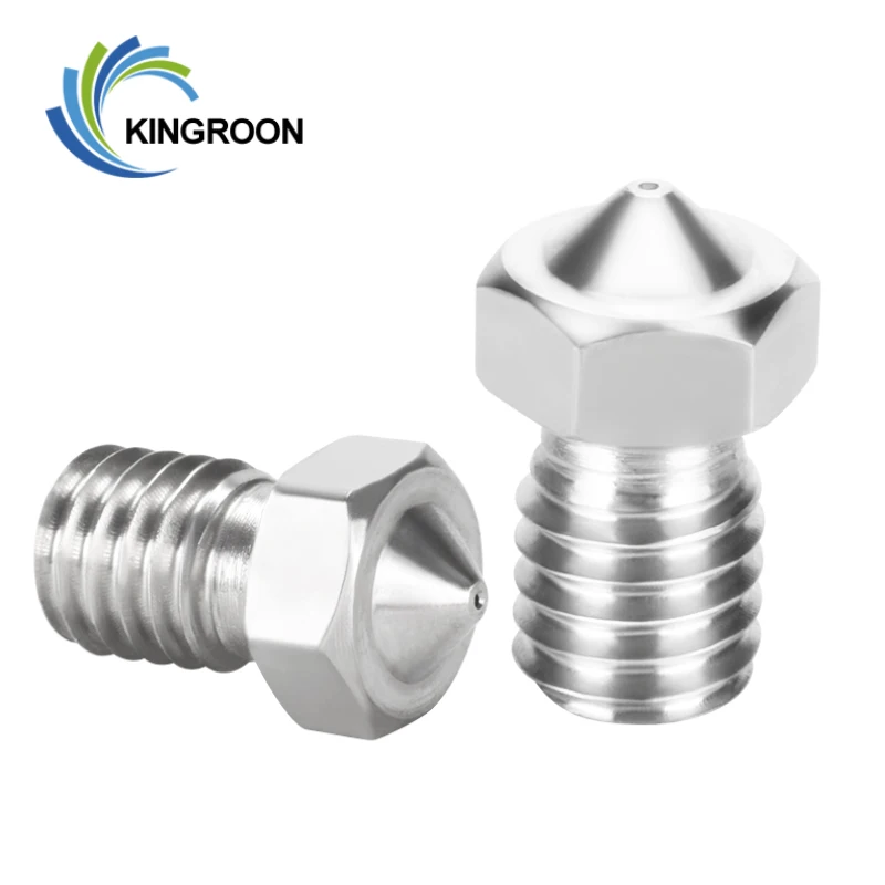 Сопло KINGROON E3D V5 V6 из нержавеющей стали сопла с резьбой M6 детали для 3D принтера 0 25/0