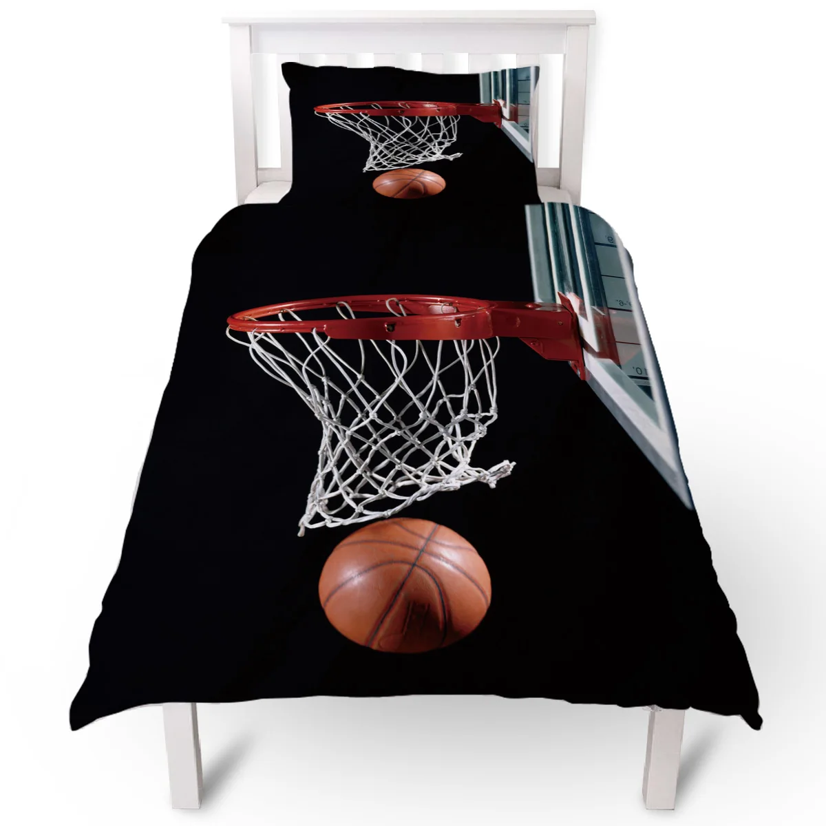 Баскетбольная корзина пододеяльник чехол наволочка набор постельных