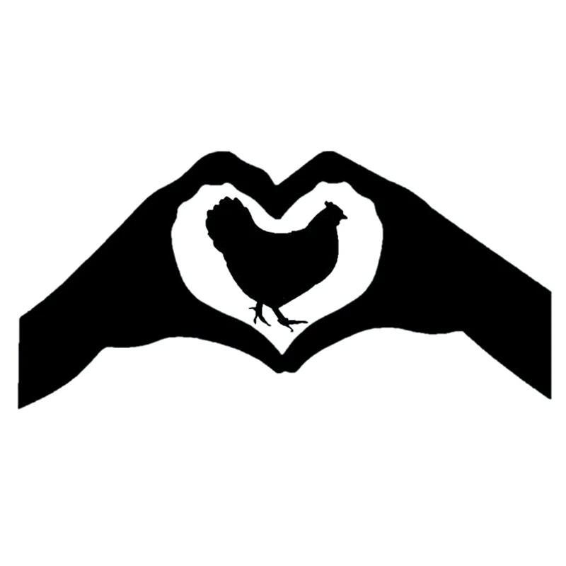 

Автомобильная наклейка s я люблю мою курицу Веселые ПВХ наклейки черные/серебряные автомобильные наклейки фитинги 15x см