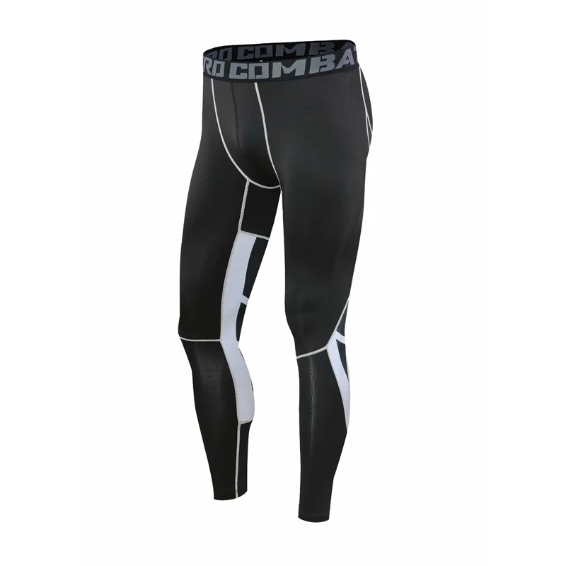 Мужские Компрессионные Леггинсы для спортзала спортивные трико бега брюки 2019